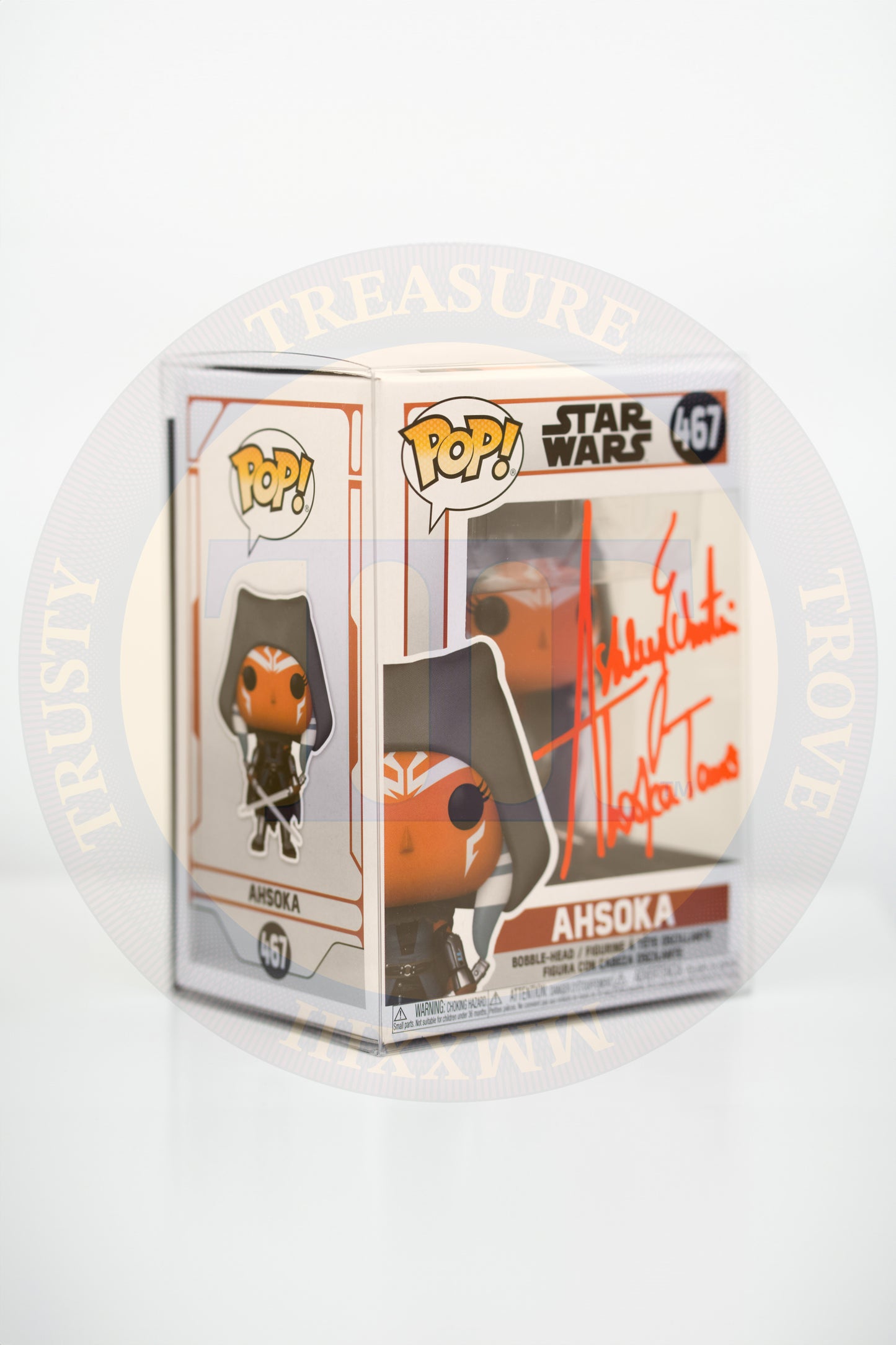 Funko POP! Star Wars #467: Hooded Ashoka - Signed by Ashley Eckstein
