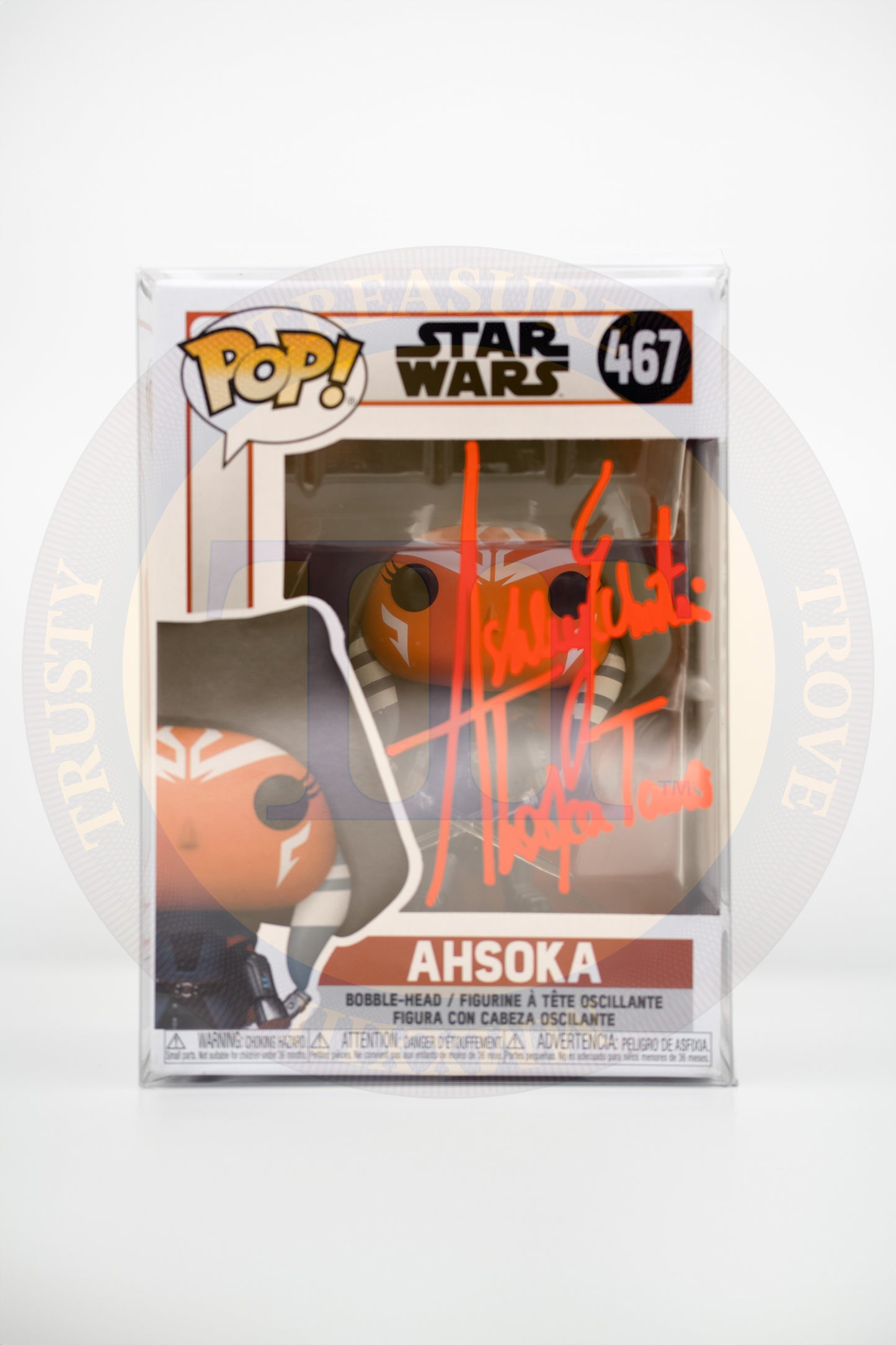 Funko POP! Star Wars #467: Hooded Ashoka - Signed by Ashley Eckstein