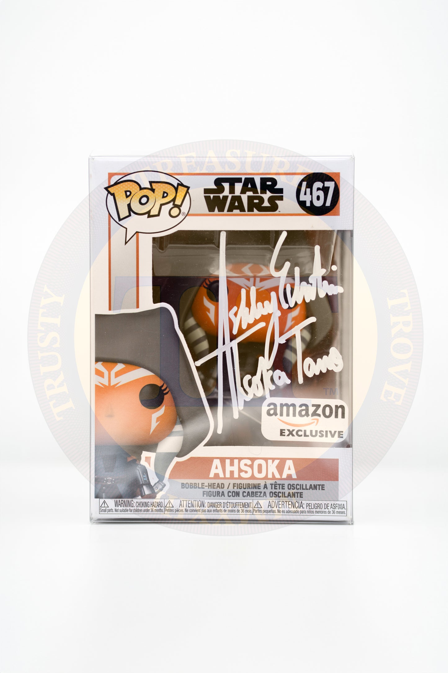 Funko POP! Star Wars #467: Hooded Ashoka - Signed by Ashley Eckstein