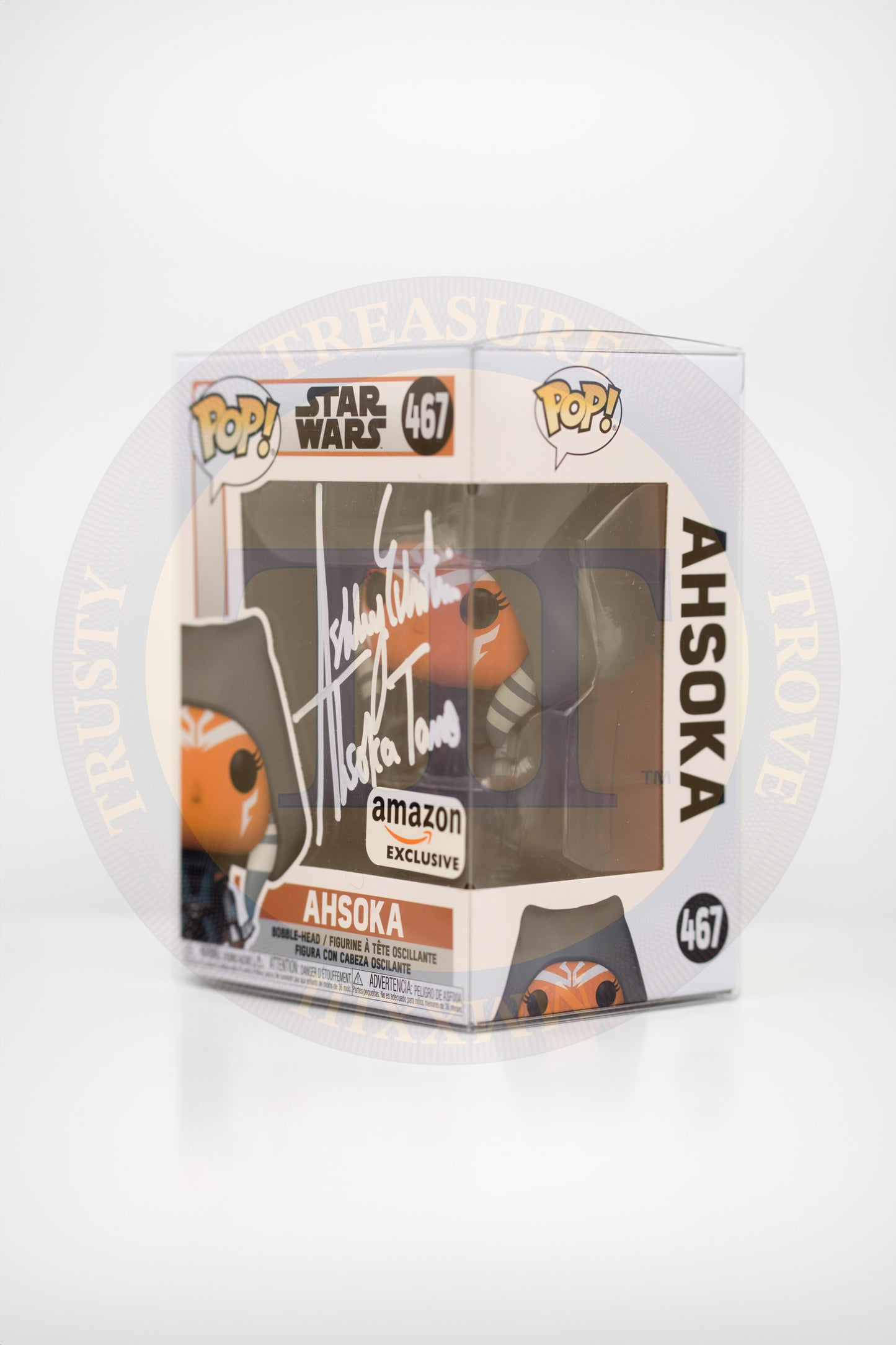 Funko POP! Star Wars #467: Hooded Ashoka - Signed by Ashley Eckstein
