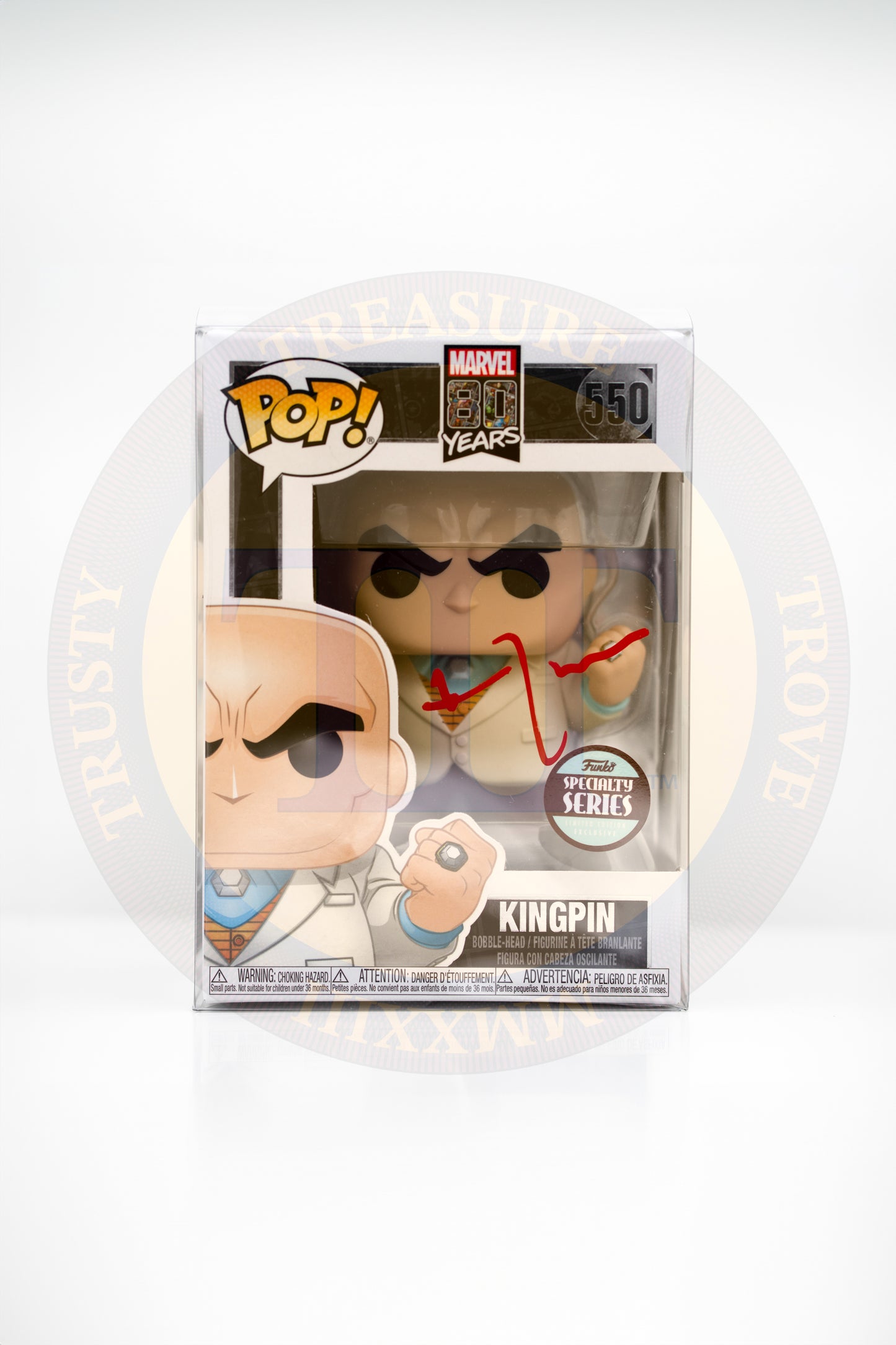 Funko POP! Marvel 80 Years #550: Kingpin - Signed by Vincent D'onofrio