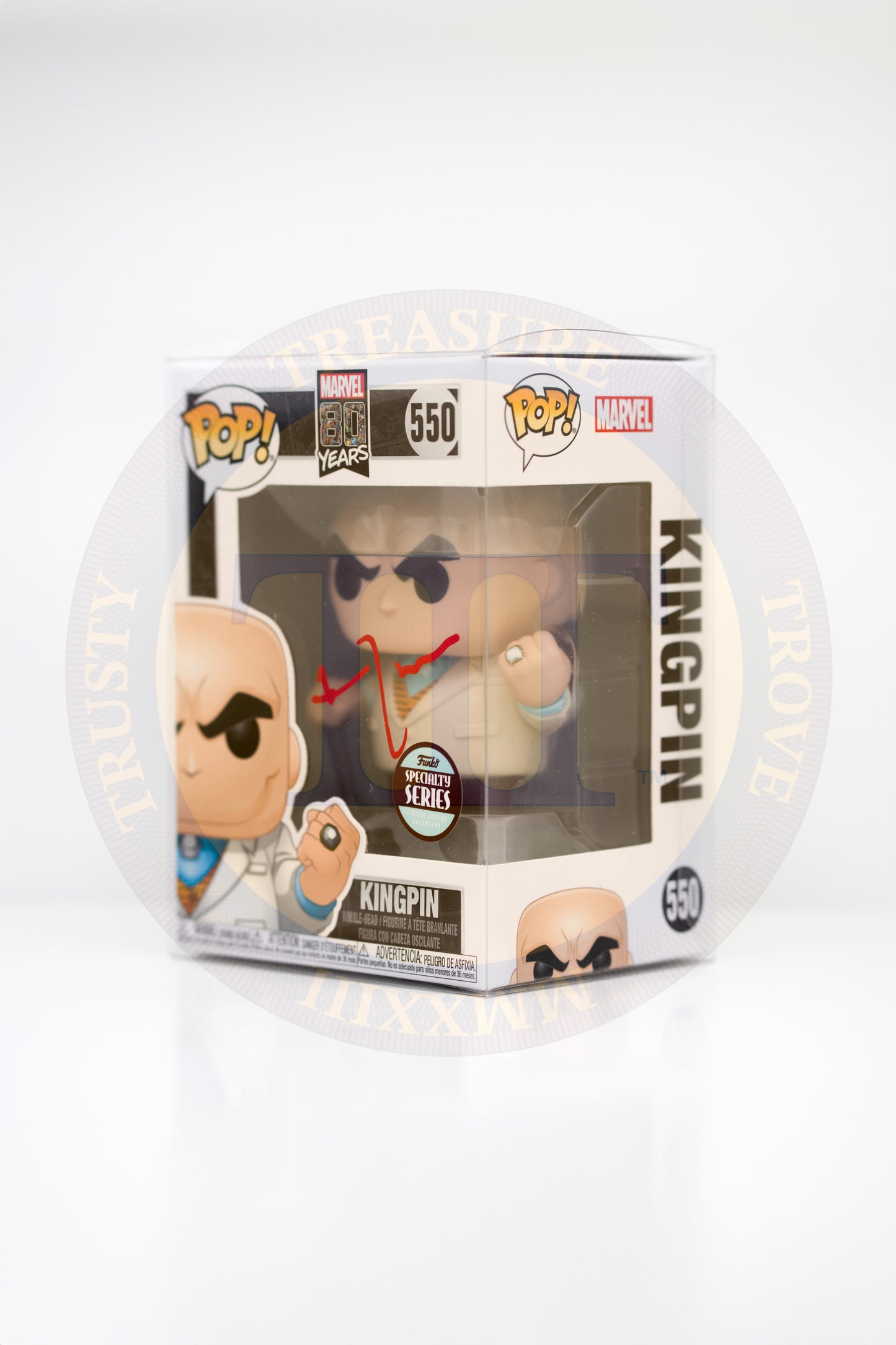 Funko POP! Marvel 80 Years #550: Kingpin - Signed by Vincent D'onofrio