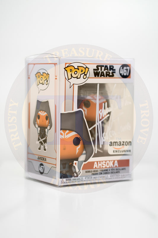 Funko POP! Star Wars #467: Hooded Ashoka - Signed by Ashley Eckstein