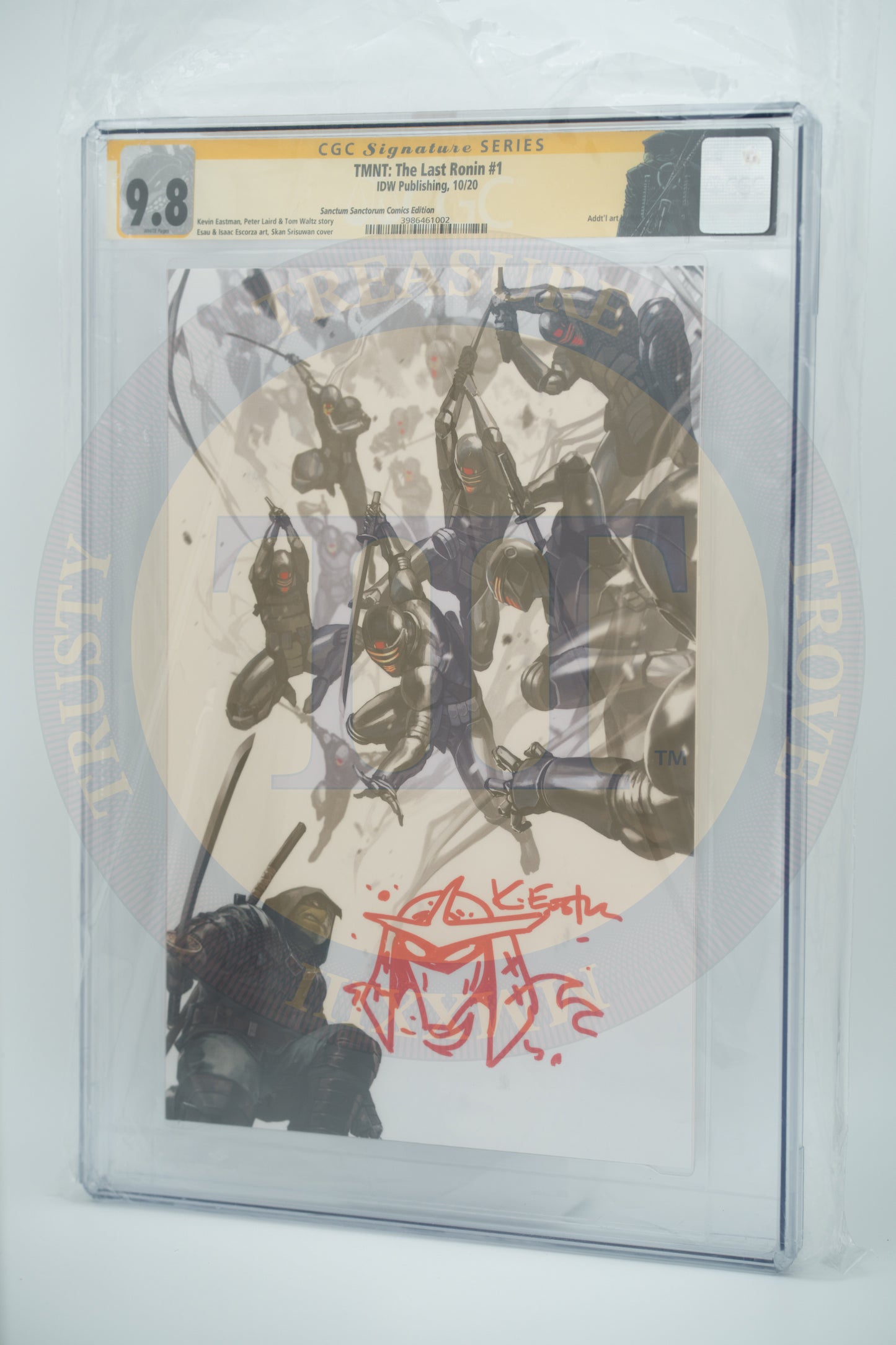 Teenage Mutant Ninja Turtles (TMNT): The Last Ronin #1 Virgin Cover CGC 9.8 - Remarqued and Signed by Kevin Eastman