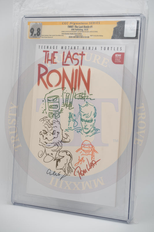 Teenage Mutant Ninja Turtles: The Last Ronin #1 White Sketch Cover CGC 9.8 - 5x Remark, 6x Signed